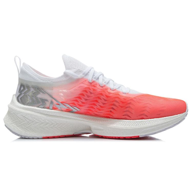 Li Ning Feidian Discovery Нескользящие износостойкие низкие кроссовки для бега Мужские Неоновый Фруктовый Красный ARMR005-13