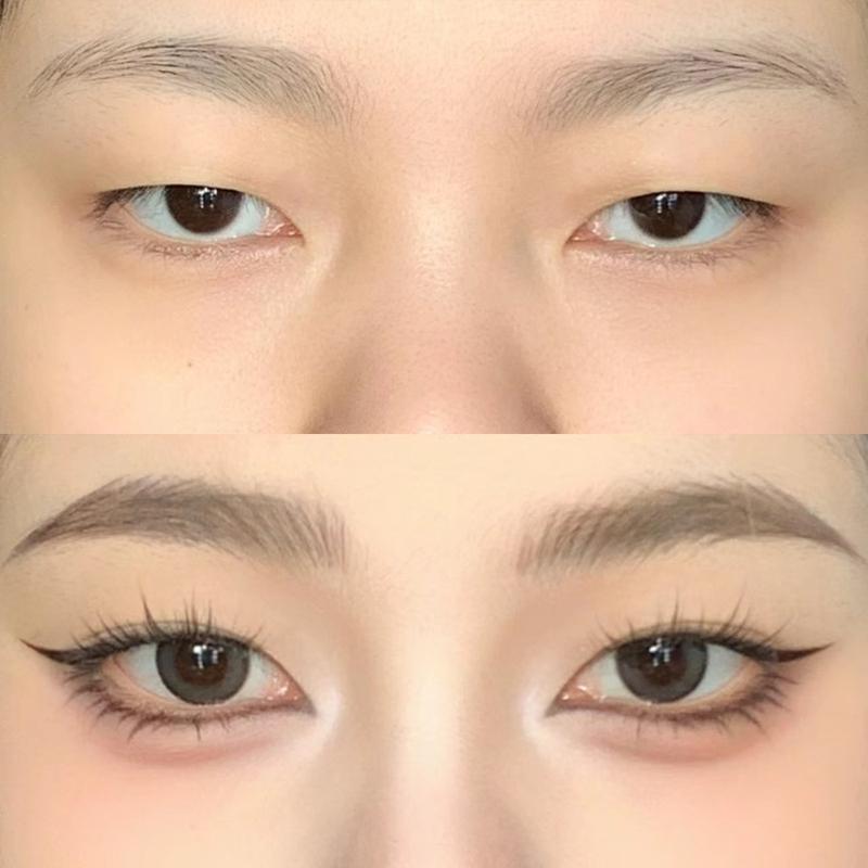 Двусторонний карандаш для бровей AMG, водостойкий, долговечный, натуральный, не размазывается