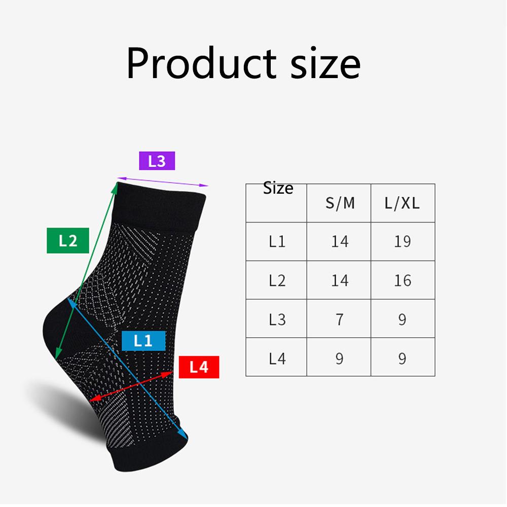 2 пары носков от фасциита для женщин и мужчин для облегчения боли в своде стопы и пятке