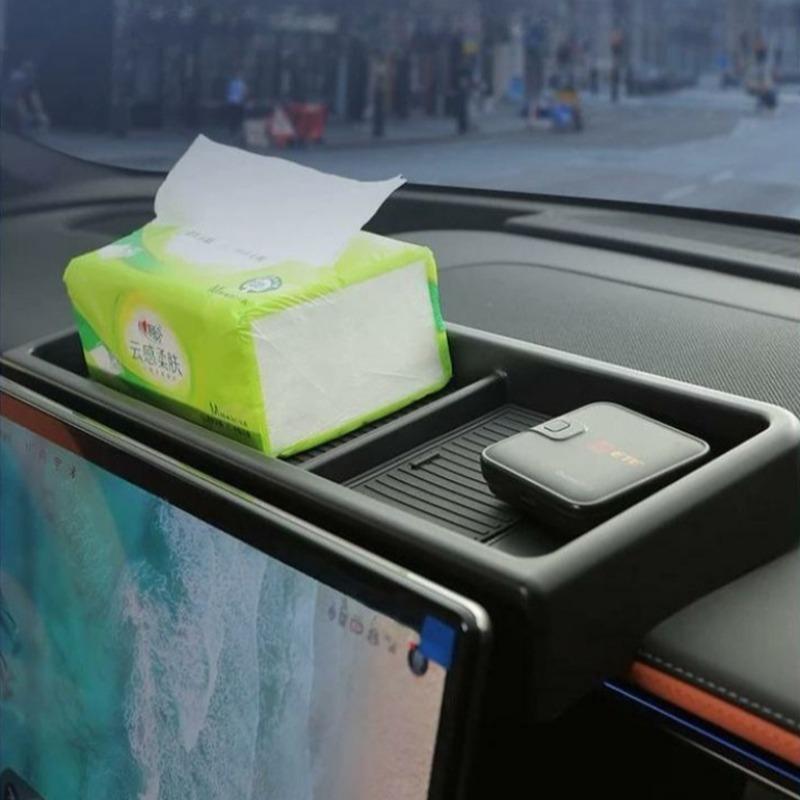 For BYD Sea Lion 07 EV 2024 2025 Navigation Screen Back Storage Box trument Panel Storage Tray Car Organizer Accessories