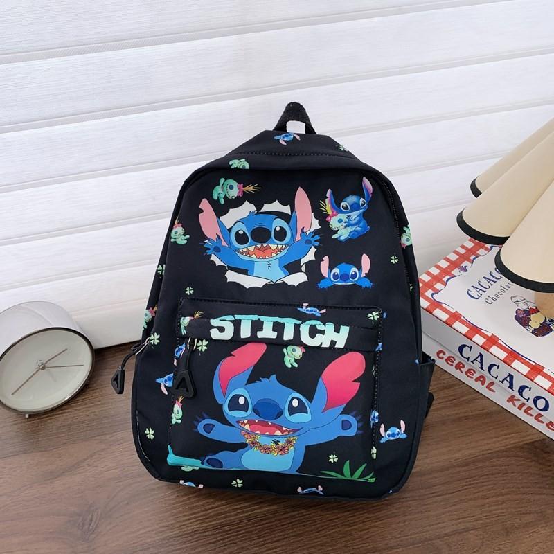 Мультяшный рюкзак Disney Stitch для малышей, большой вместимости, детская школьная сумка с дышащим дизайном