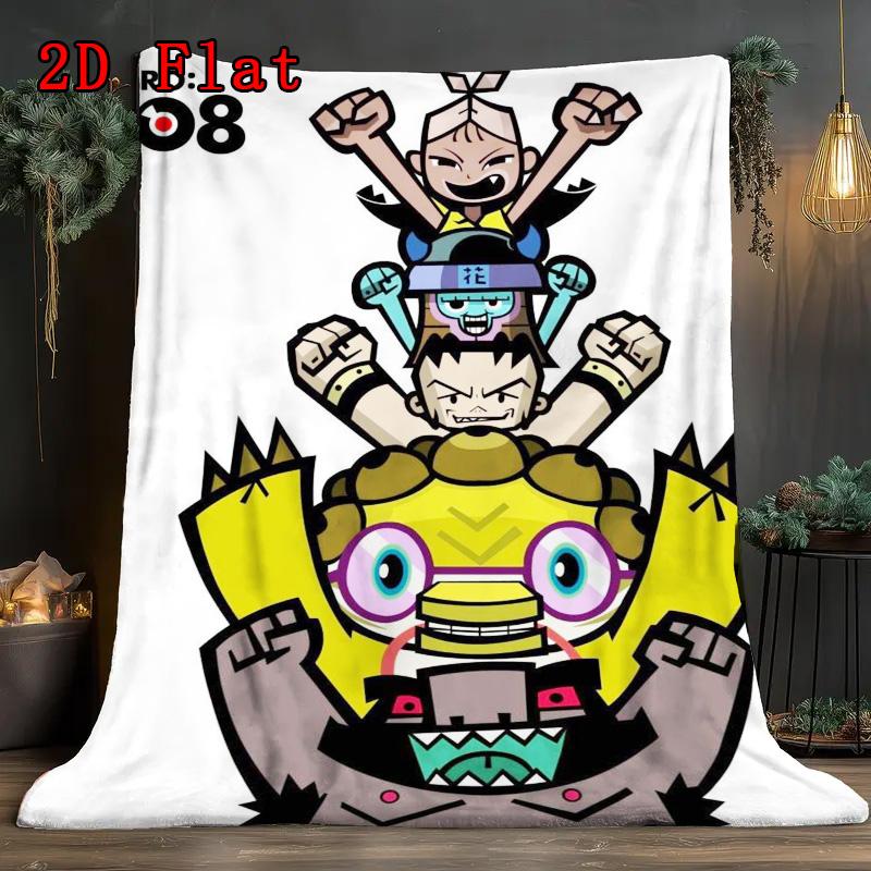 Hero 0 animation series 2D Flat Pattern Flannel Blanket High quality All Seasons Warmth and Comfort Perfect for Christmas Gifts.