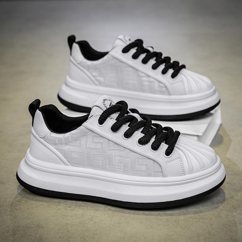 Белые туфли на толстой подошве летние мужские туфли новые дышащая сетка из ледяного шелка мягкая подошва удобные универсальные увеличивающие рост повседневные туфли мужские