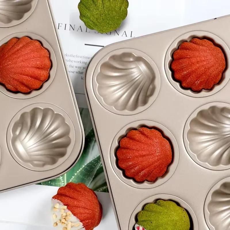 Форма для Мадлен Ракушка Форма для выпечки Углеродистая сталь Шоколад Печенье Торт Форма Форма для выпечки Десерт Поднос для выпечки Для кухонного инструмента
