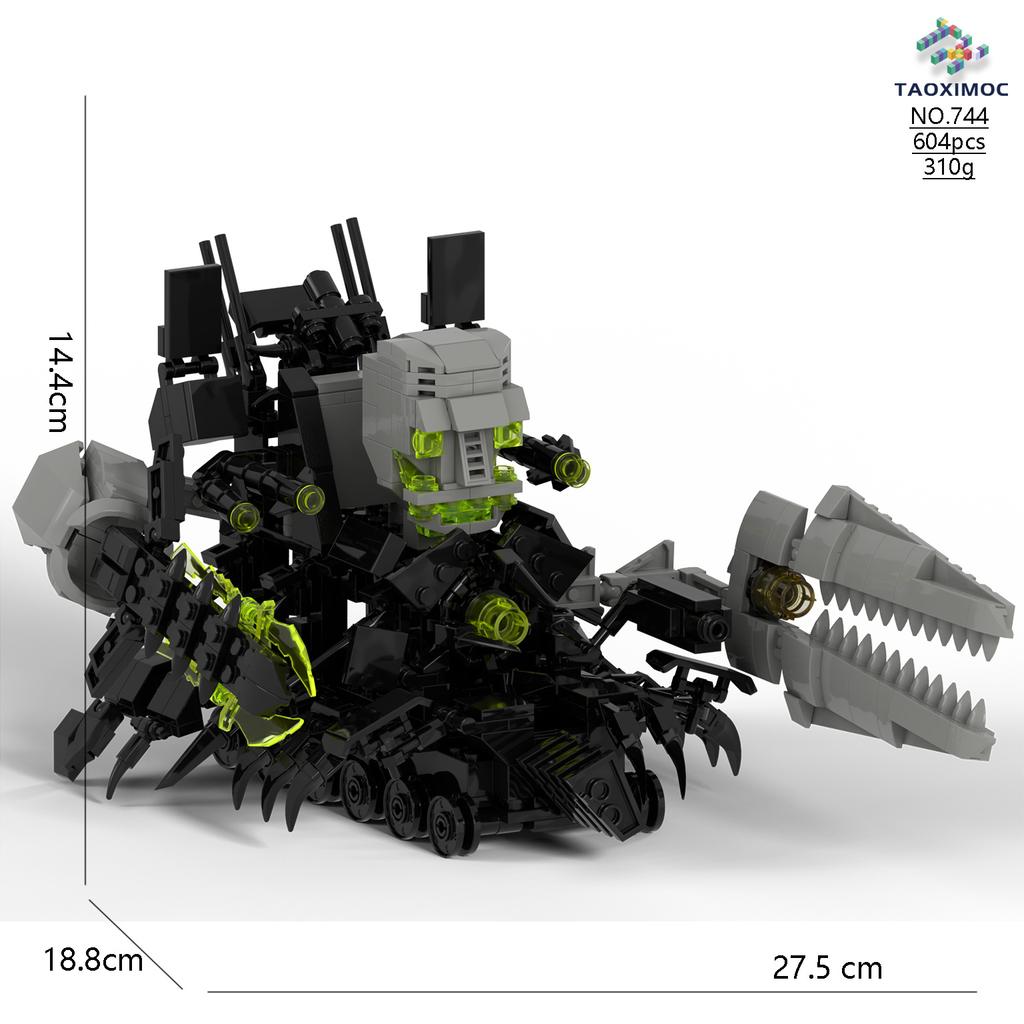 MOC Игрушки из кубиков Модель Совместимый Робот с Туалетом Скибиди Абстрактные Строительные Блоки Монитор Телевизор Динамик