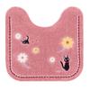 Senko Delivery Service Hana Walk Toilet Mat 58 X 60cm Pink Character Jiji Cat Ghibli 12765 SenkoDesignStudio(S.D.S) Kiki's Approx.
