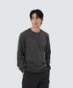 Woven Patch Sweatshirt and Size L GS-S25FMFHT24, Men's Women's Charcoal,