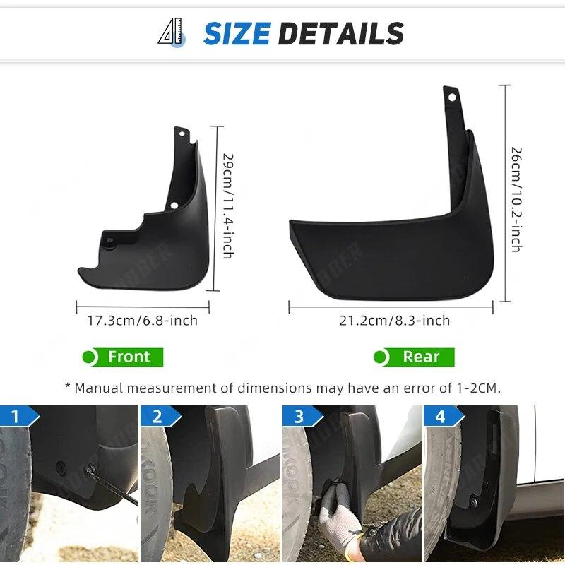 4 шт. брызговики для Toyota Vitz 2003 04 05 06 07 08 09-2023 передние и задние брызговики автомобильные аксессуары auto styline