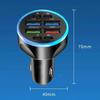 Fast Charging 8 Port Car Charger 100W PD QC30 USB C Power Adapter for Long Distance Travel
