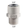 ELECQUEEN Быстроразъемное соединение, наружная резьба 1/4'' x 9,5 мм(3/8 '') Соединение трубок OD, Прямой адаптер для шлангов с push-in фитингом