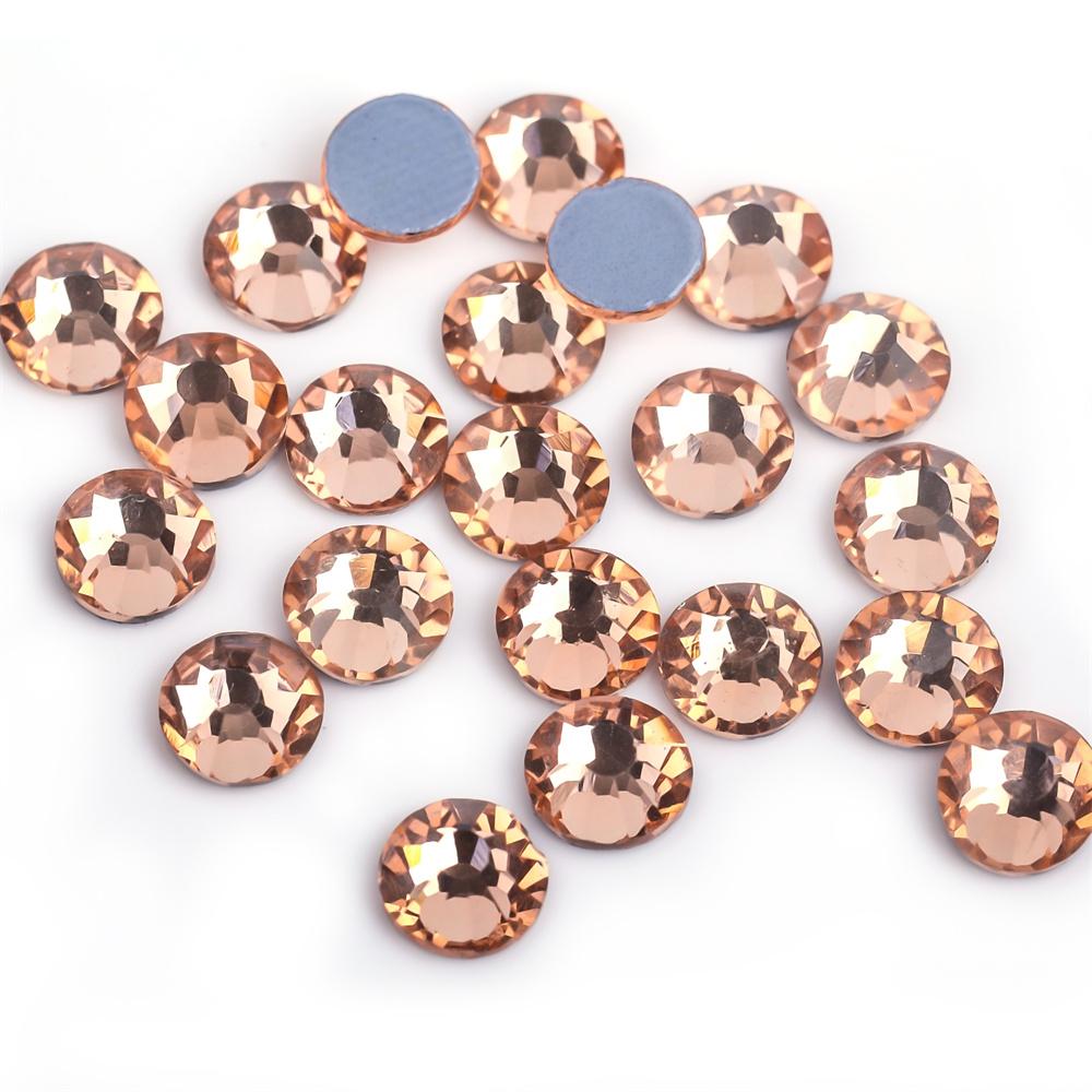 SS6-SS30 40 цветов кристалл AB лучше DMC горячая фиксация стразы, стеклянные стразы горячая фиксация термоприклеиваемые стразы швейные и тканевые украшения
