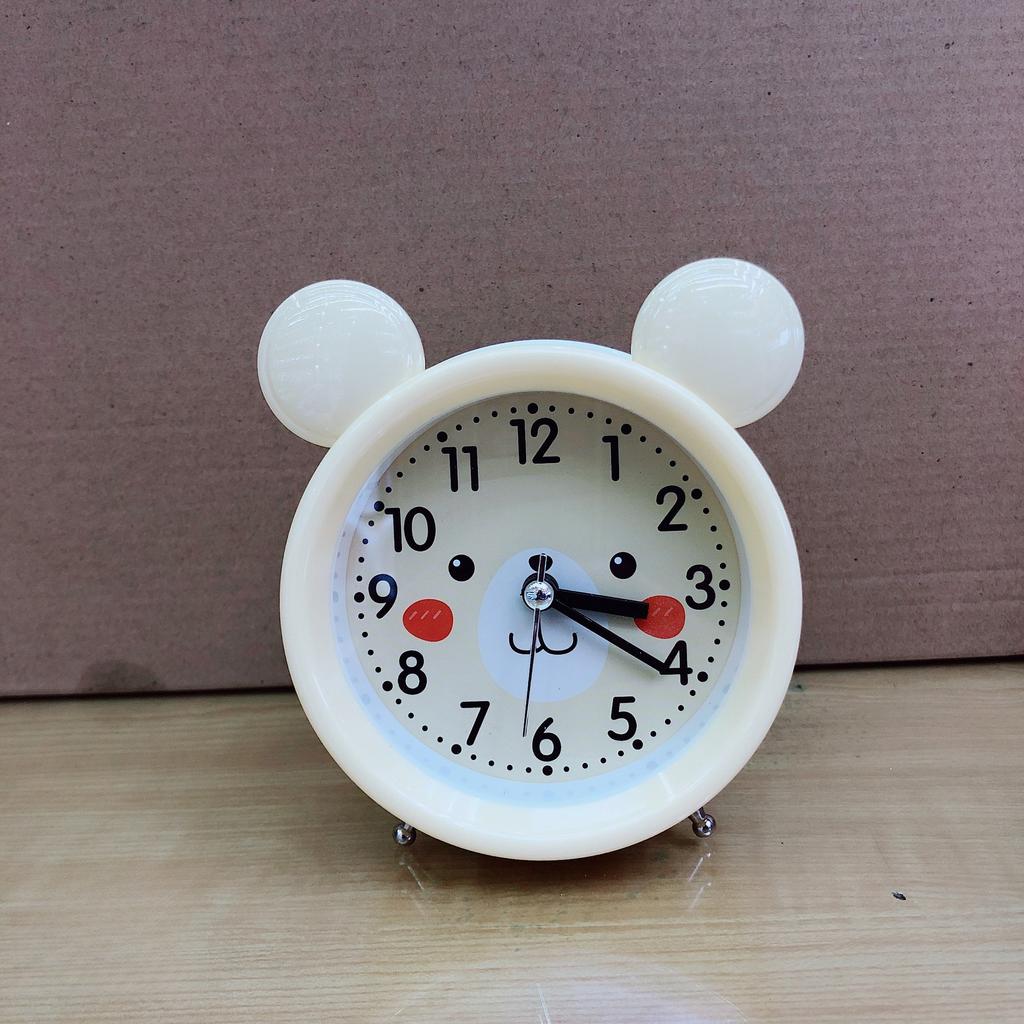 3-Inch Cute Cartoon Alarm Clock, Round Iron Corner Student Gift Pendulum Clock, Watch