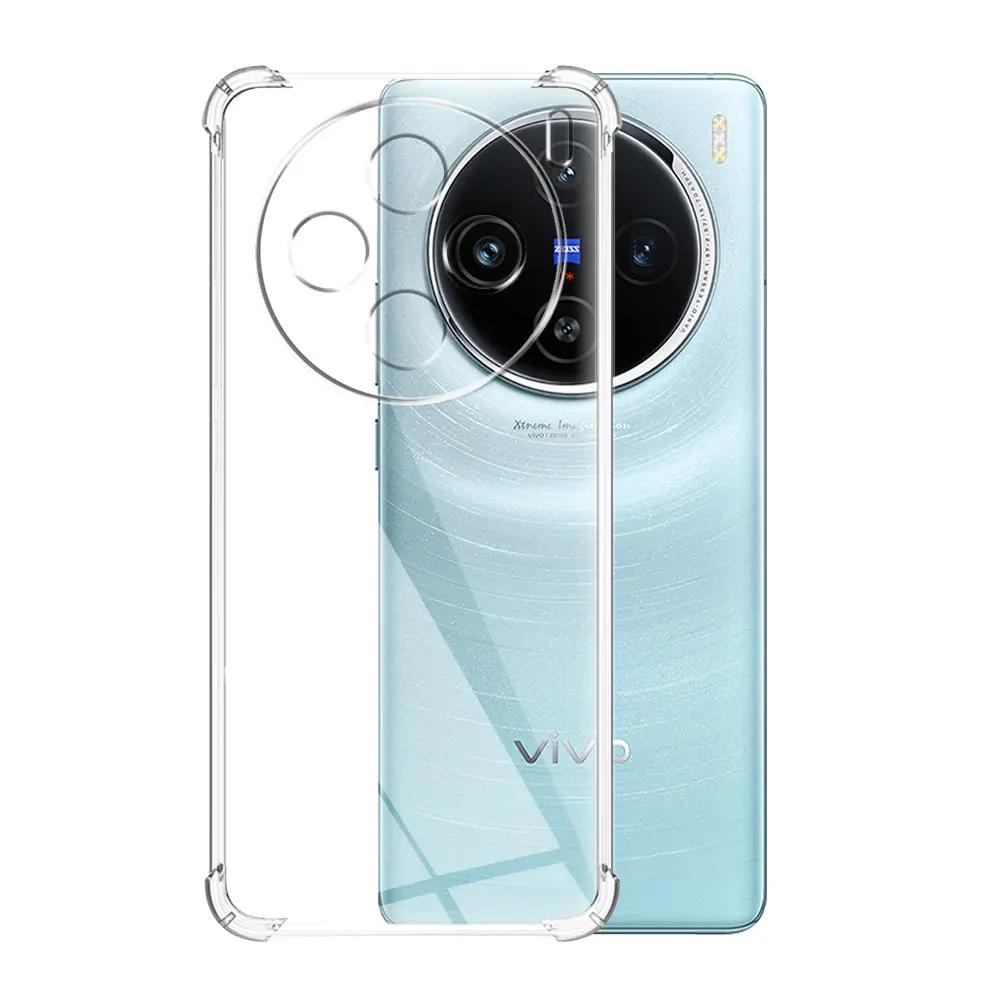 For Vivo X100 5G Case Clear Shockproof Silicone Soft Cover Cases For Vivo X100 Pro 5G Coque For VivoX100 X100Pro Funda Shell