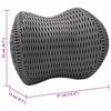 Neck Pillow Gray Memory Foam 31 x 22 x 13 cm