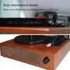 Portable Gramophone Vinyl Record Player Vintage Classic Turntable Phonograph with Built-in Stereo