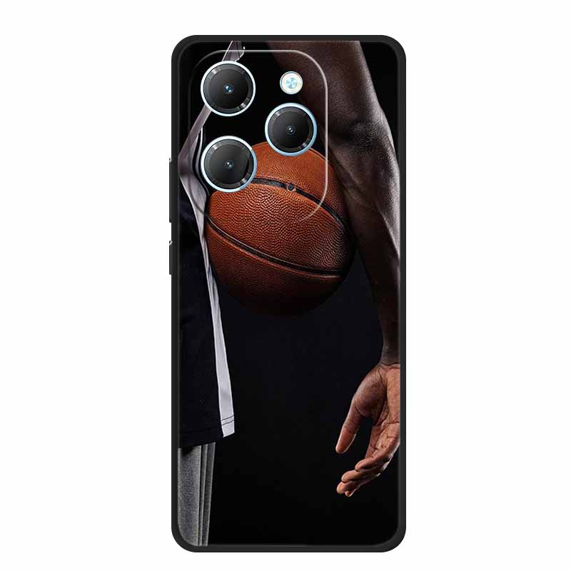 Чехол для телефона Tecno Pova 6 Neo Pro Цветок Ударопрочный Черный Силикон Мягкая Задняя Крышка Для Tecno Pova 5 Pro Neo 3 Чехол Neo3 Coque