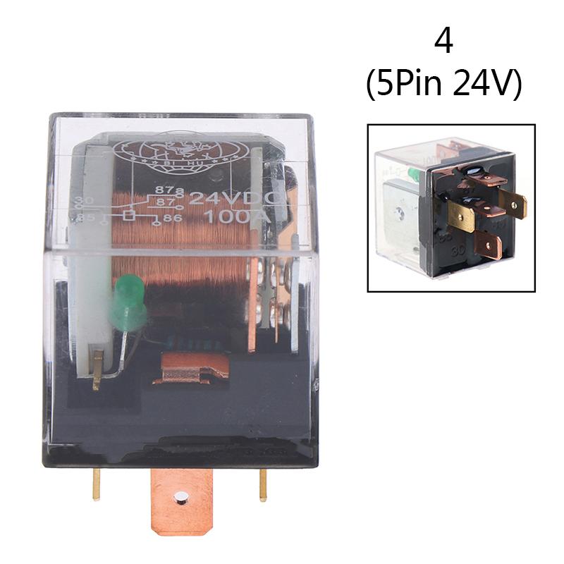 Водонепроницаемое автомобильное реле 12 В/24 В 100 А 4-контактное/5-контактное реле управления SPDT для автомобиля