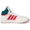 Adidas Hoops 3.0 Mid White Vivid Red Мужские кроссовки Cloud-White Legacy-Teal GZ3811