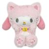 K Company Sanrio Happy Cat Sitting Plush Toy 2 My Melody H14 X W11 X D8cm SAH-ON2-MM
