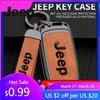Для Jeep Сплав цинка Кожаный Чехол-футляр для Автомобильного Ключа Брелок для Jeep Renegade Compass Cherokee Grand для Chrysler 300C Wrangler Автомобильный Кондиционер