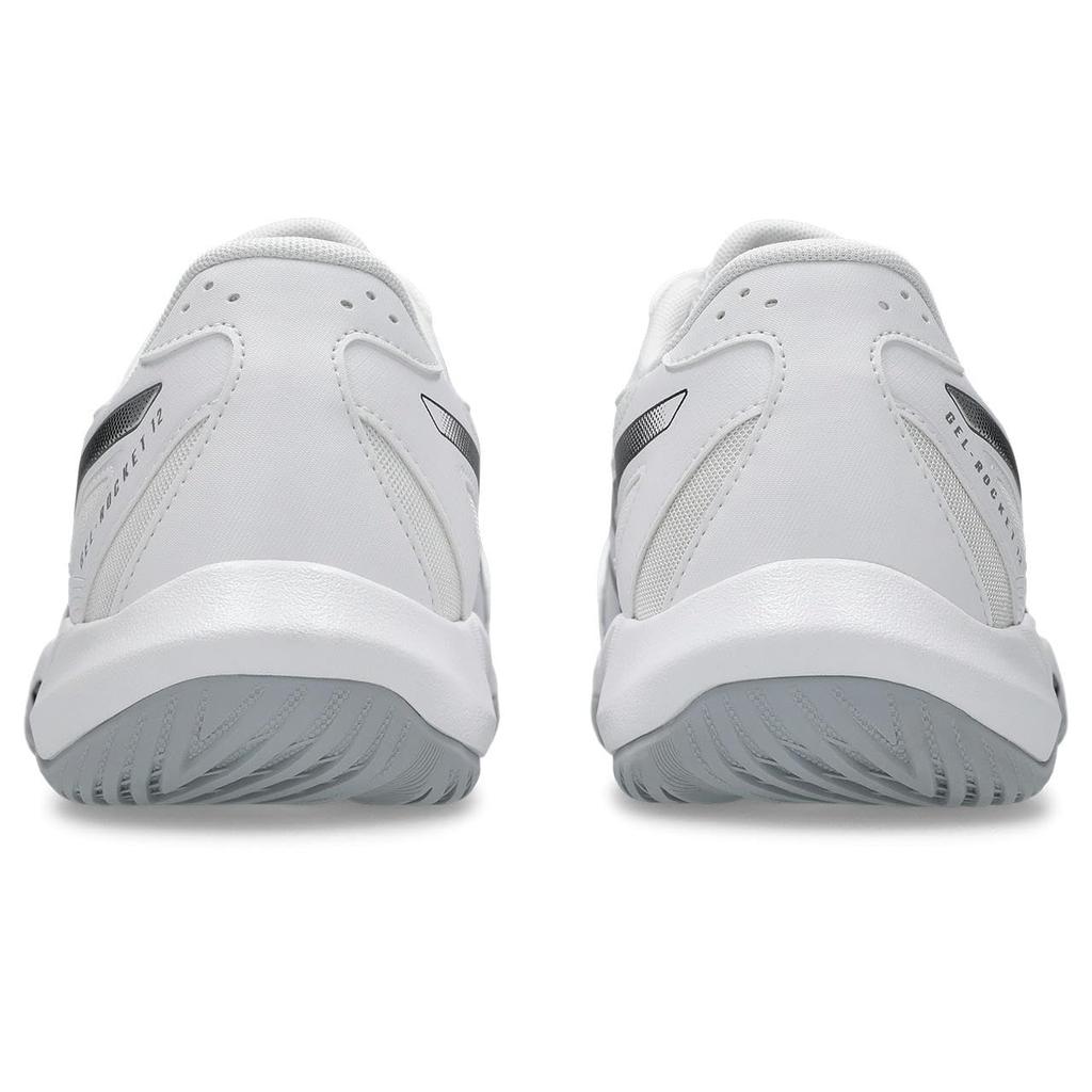 Asics 12 Кроссовки для зала Унисекс Размер 101 3E GEL-ROCKET (1073A081), для взрослых, (Белый черный), 24,5 см,