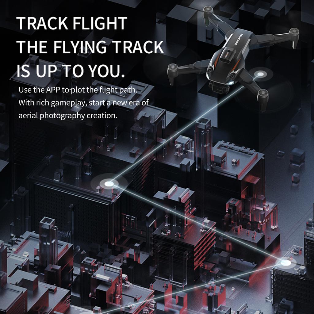 Remote Control GPS Drone with Dual Camera 8K Foldable Headless Drone with Obstacle Avoidance