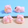 3D Fat Pig Cartoon Resin DIY Keychain Pendant Accessories