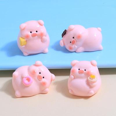 3D Толстая свинья Мультфильм Смола DIY Брелок Подвеска Аксессуары