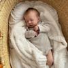 BZDOLL 50 СМ Реалистичная спящая кукла Reborn Sleeping LouLou с кожей 3D-рисования, живая 20-дюймовая мягкая силиконовая игрушка для новорожденных Bebe ручной работы