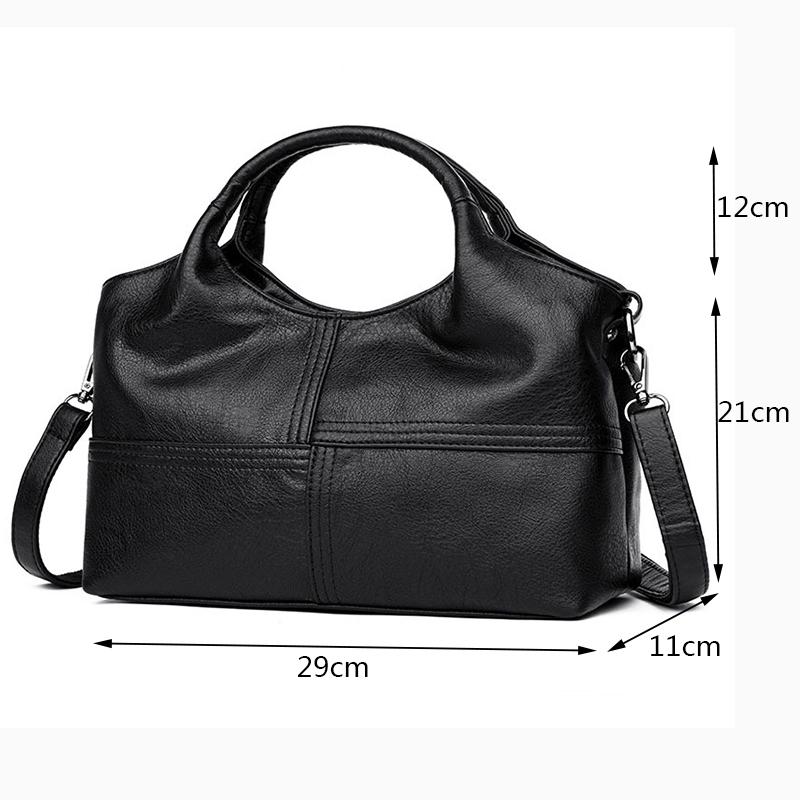 Женская сумка высокого качества из мягкой искусственной кожи, женская сумка через плечо, сплошная сумка через плечо