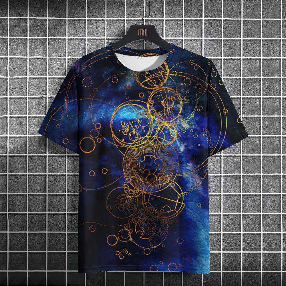 Мужская футболка в этническом стиле, летние футболки с круглым вырезом и короткими рукавами, мужской повседневный свитшот, повседневная мужская одежда, уличная одежда большого размера