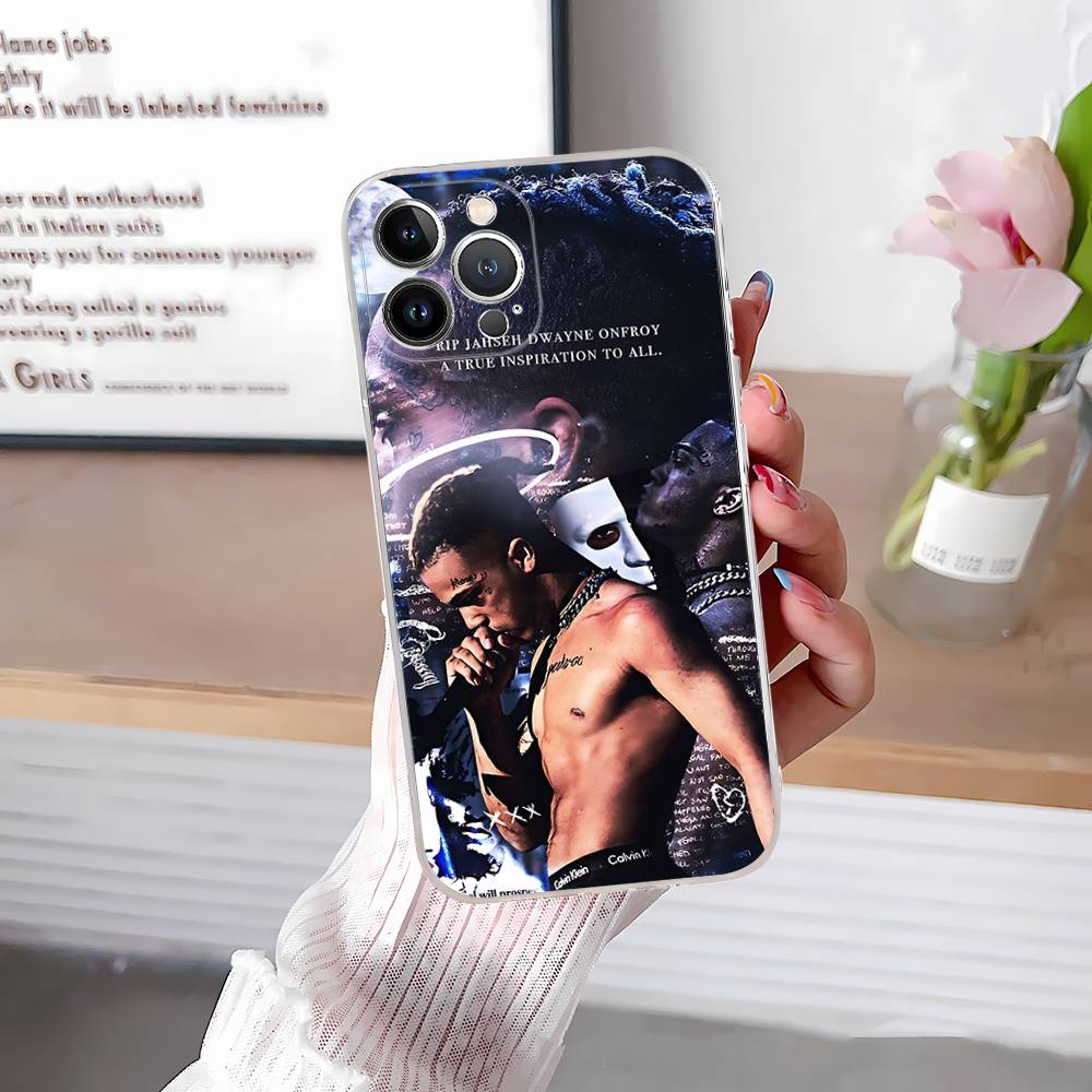 Прозрачный чехол для телефона рэпера X-XXXTentacionS для IPhone 16 15 14 13 12 11 Pro Max Plus Мягкая крышка