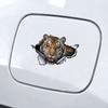 3D Tiger Car Sticker, Fun Waterproof Sticker for Cars, Trucks, Motorcycles, Walls, Windows, PVC Material