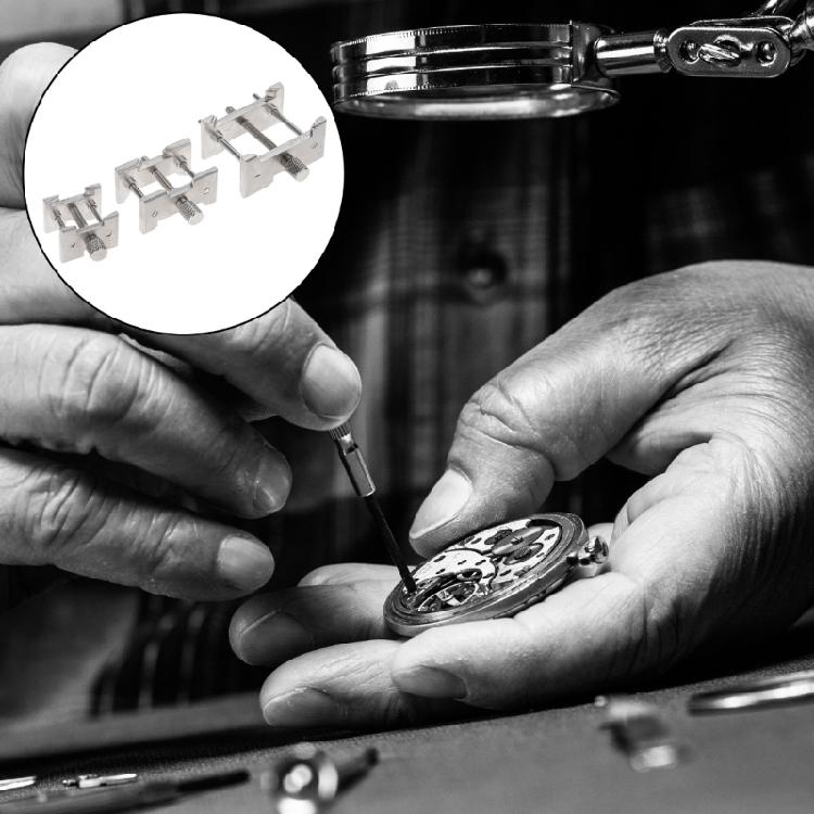 Многофункциональная Фиксированная База Алюминиевый Держатель Механизма Часов Аксессуар для Ремонта Часов Зажим для Механизма Часов для Часовщика