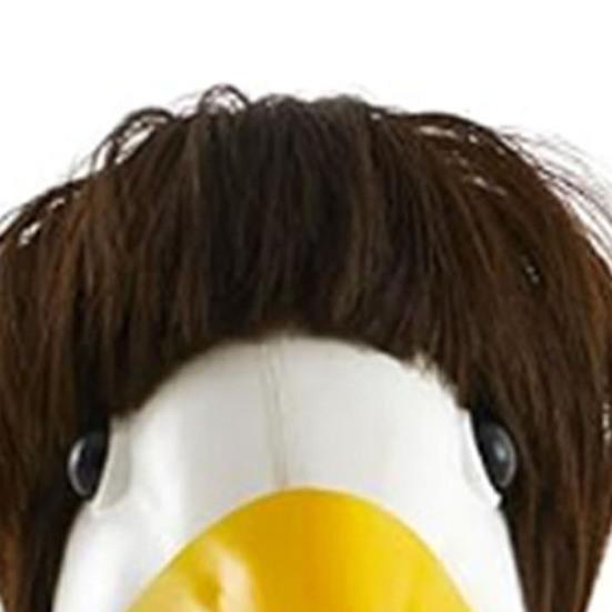 2 шт. костюм гуся для крыльца, парик с косами, пасхальная уличная статуя гуся, поддельные волосы, костюм гуся для сада, аксессуар для украшения лужайки на патио