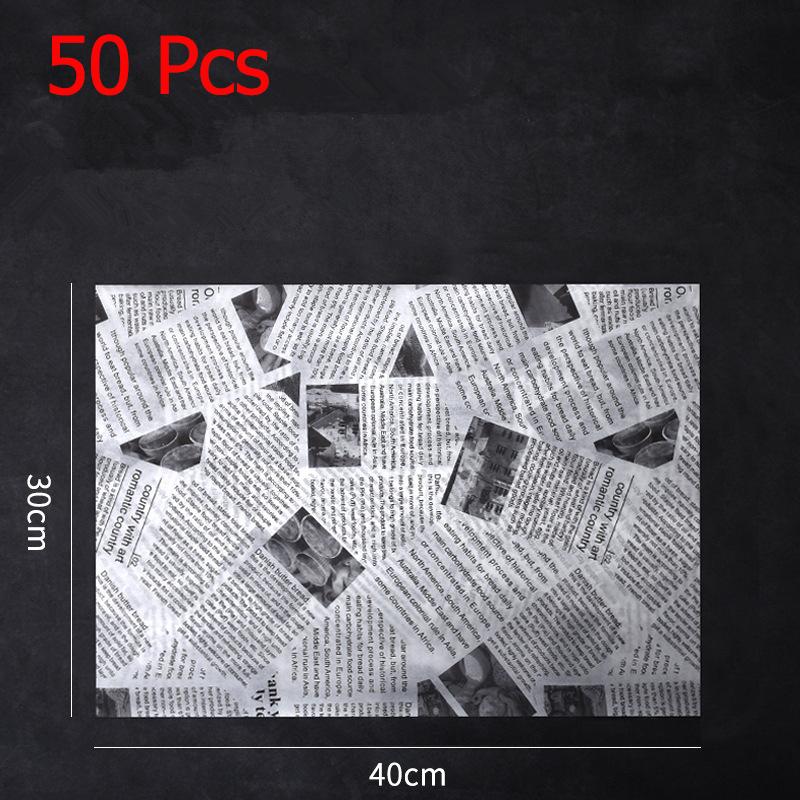 LMETJMA 50Pcs Premium Deli Paper Sandwich Wrapping Paper Greaseproof Non-stick Parchment Paper Baking Paper For Bread Pizza JT69