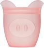 Zip Top Silicone Silicone Bag Storage Container Japanese Baby Snack Pig 118ml Microwave Cooking Dishwasher Safe Pink ZipTop [Genuine Product]