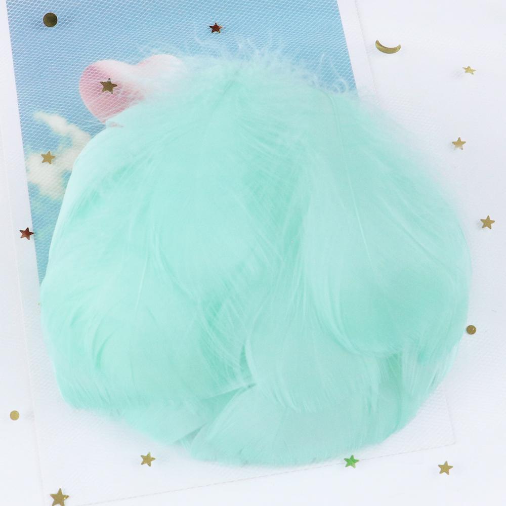 Natural Goose Feathers 4-8Cm Small Floating Leather Pink Swan Feather Plume For Craft Wedding Jewelry Decoration Plumes 100Pcs