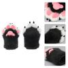 Furry Paw Gloves Cute Dog Paws Cosplay Faux Fur Plush Wolf Bear Animal Paw Mittens for Girls Women Costume Party