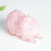 Наполненный смолой Водный Кристалл Собака Украшение с Полудрагоценными Камнями Для Офисного Декора и Коллекционеров
