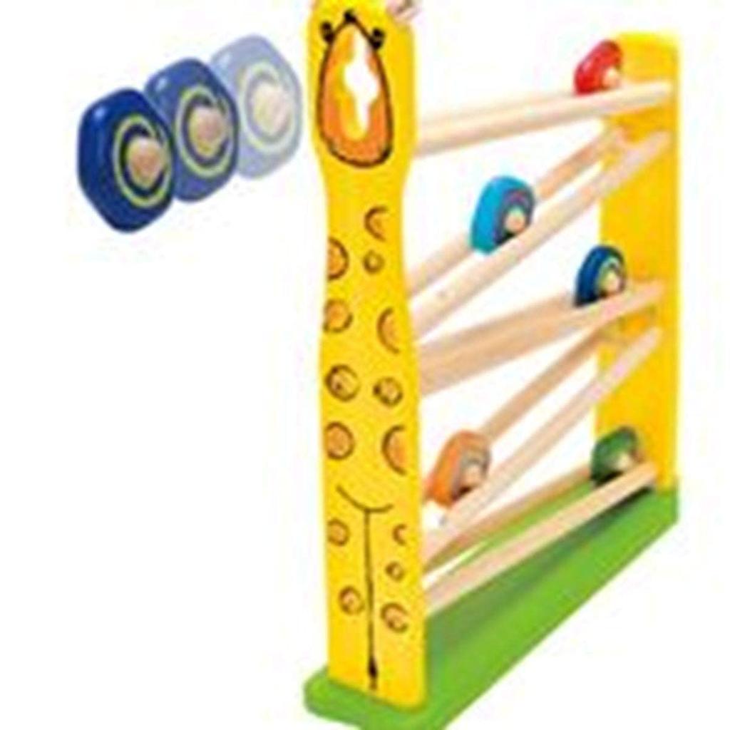 Edutē I'm Toy Жираф-горка, Развивающая деревянная игрушка для детей 1-2 лет, Подарок на день рождения для мальчиков и девочек, Рождественский подарок