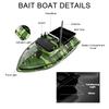 Fishing Bait Boat 500m Remote Control Bait Boat Dual Motor Fish Finder 2KG Loading Support Automatic Cruise/Route Correction