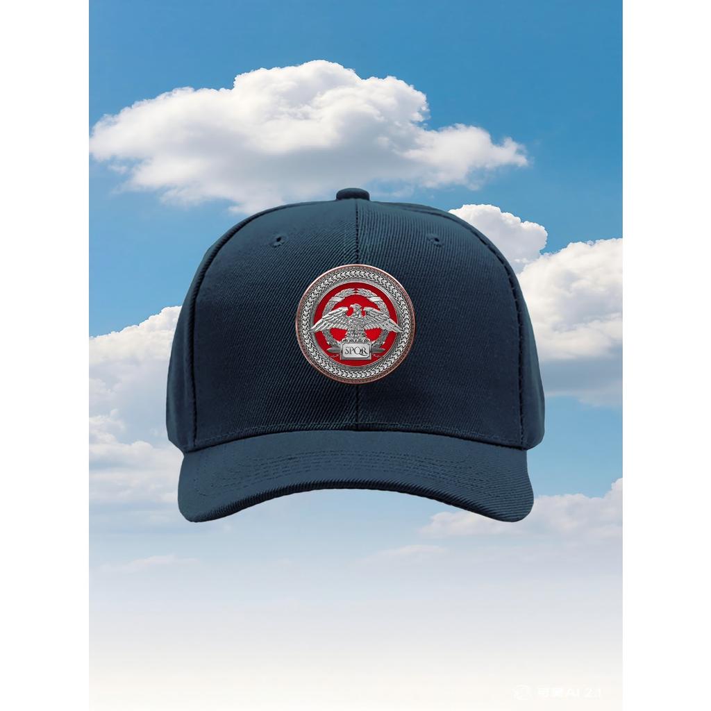 Silver Roman Imperial Over And Silver Medallion 2025 new model Trucker Hat with an Adjustable Fit And a Fun Printed D
