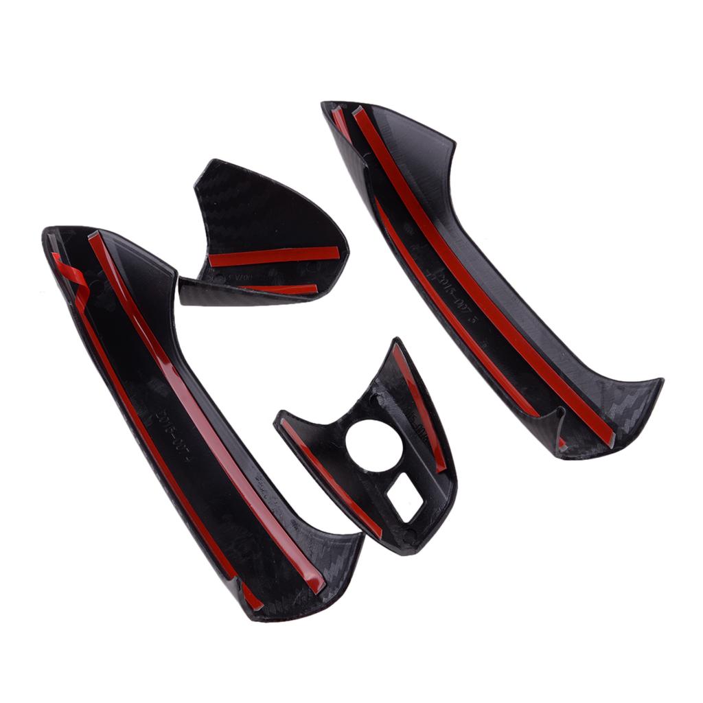 Накладка на внешнюю дверную ручку автомобиля, набор накладок из углеродного волокна, текстура, подходит для Mercedes Benz W246 W204 W212 X204 W166 W117 LHD