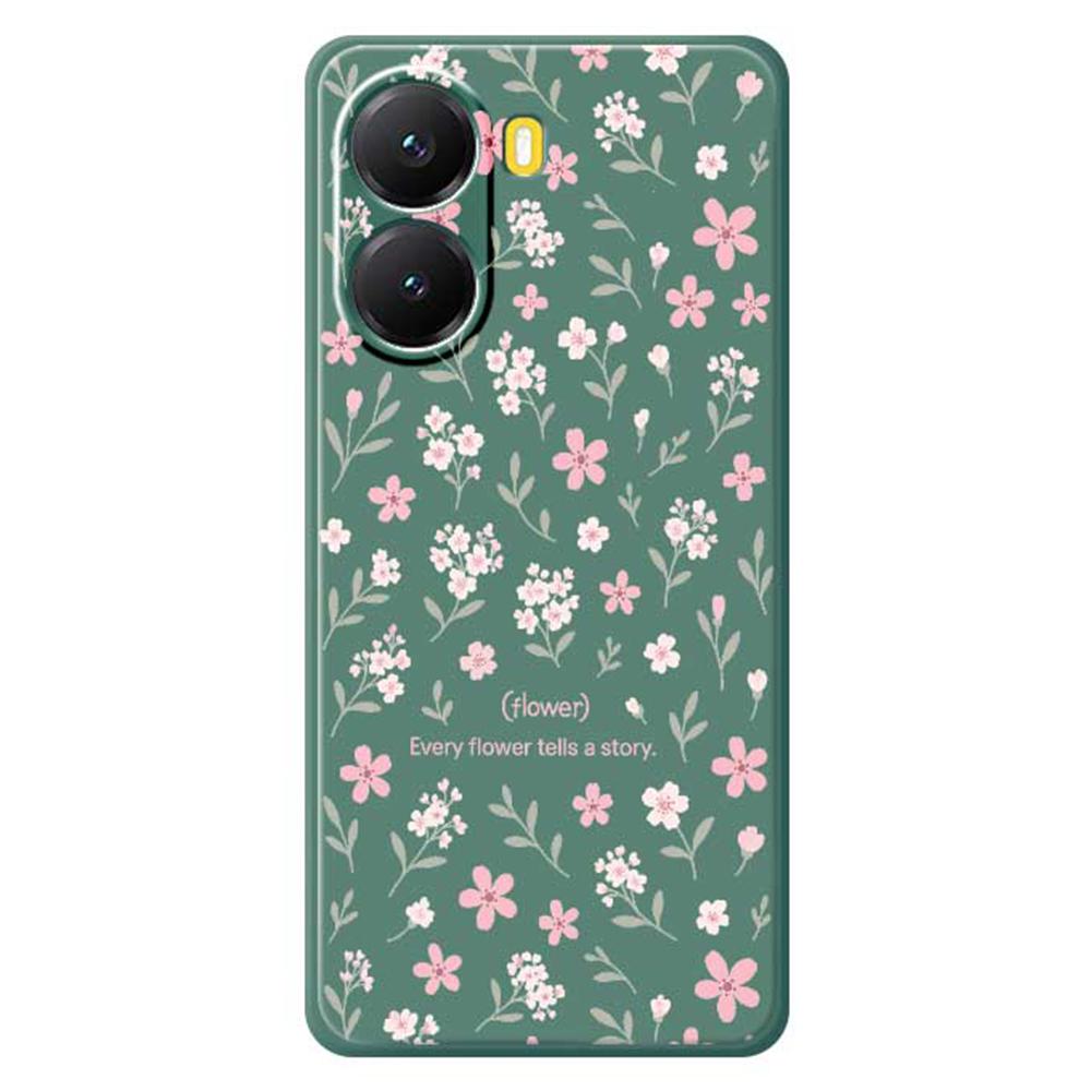 For Xiaomi Redmi Turbo 4 5G/Poco X7 Pro 5G Case Small Flower Pattern Printing Straight Edge TPU Phone Back Cover