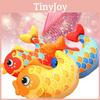 Koi Fish Plush Toys 2025 New Year Gifts Cartoon Fill Doll Mascot Xmas Ornament