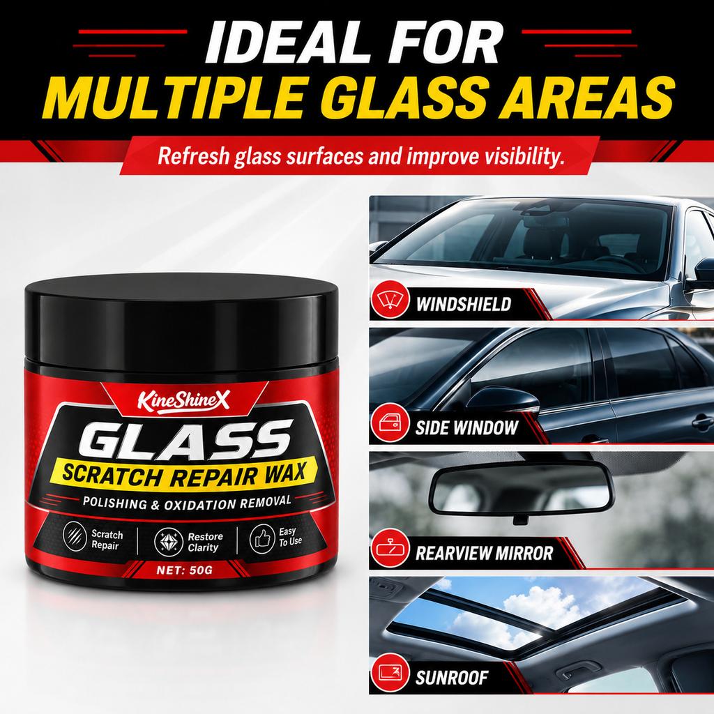 Glass Scratch Repair Wax Car Window Polishing Compound Remove Windshield Scratches Restore Clarity