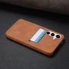 Чехол с текстурой кожи овцы и слотом для карт для Samsung S26 S25 S24 S23 Ultra A55 A35 A15 A54 A34, тонкий жесткий чехол-броня из поликарбоната, кошелек