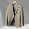 Весна и осень новый мужской костюм деловой повседневный однобортный однотонный пиджак с двумя пуговицами тонкий молодежный мужской пиджак