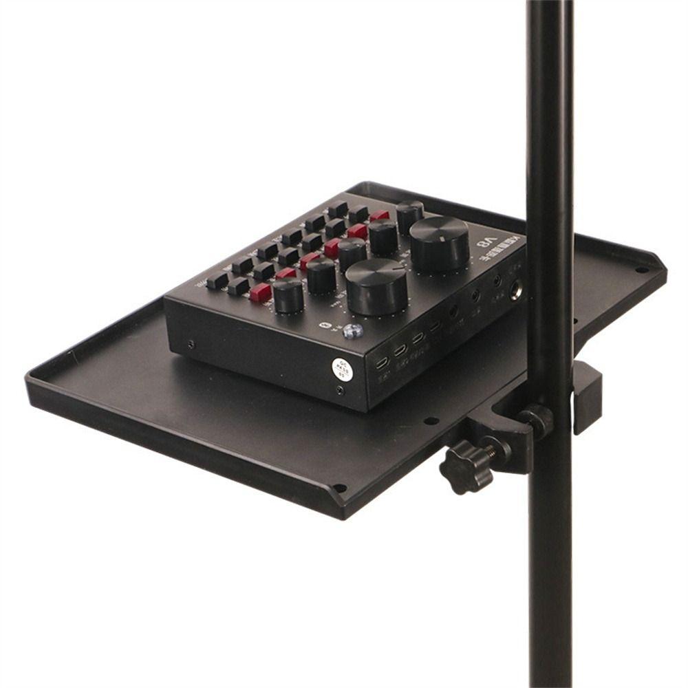 Sound Card Tray Universal Live Microphone Stand Sound Card Tray Clip Holder For Live Tripod Bracket Mic Holder Accessories